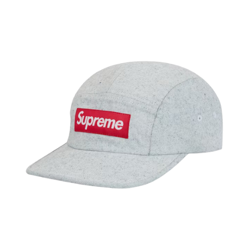Boné Supreme Coated Denim Camp White