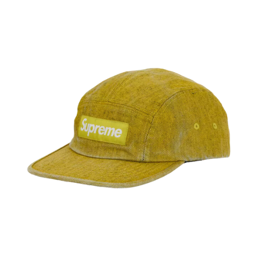 Boné Supreme Coated Denim Camp Yellow