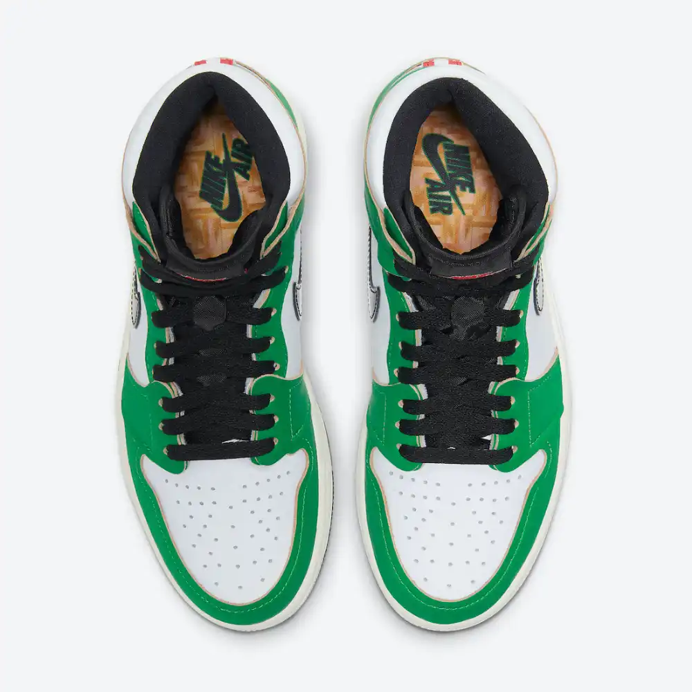 nike air jordan 1 mid lucky green