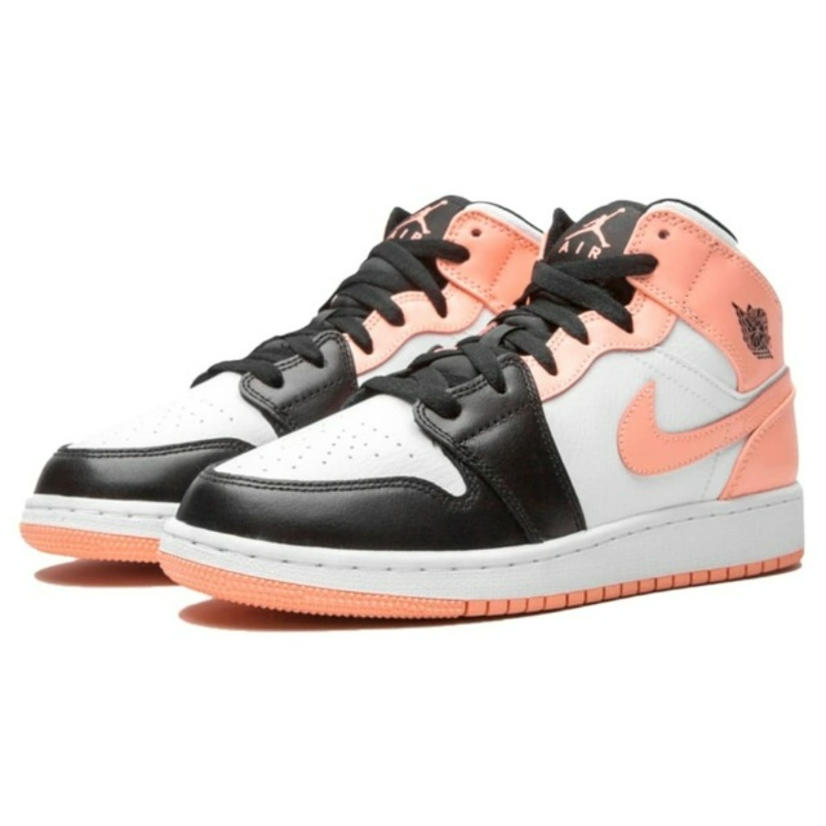 nike air jordan 1 mid crimson tint toe