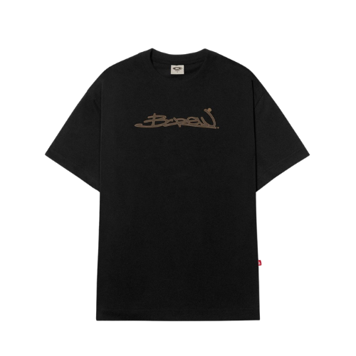 Camiseta Barra Crew Signature Logo Preta - Droper
