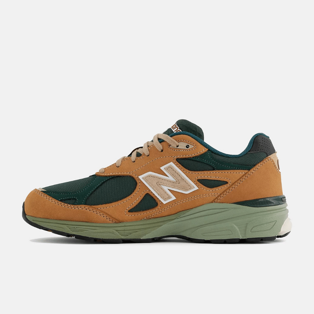 New Balance 990v3 Made in USA Tan Green foto 3