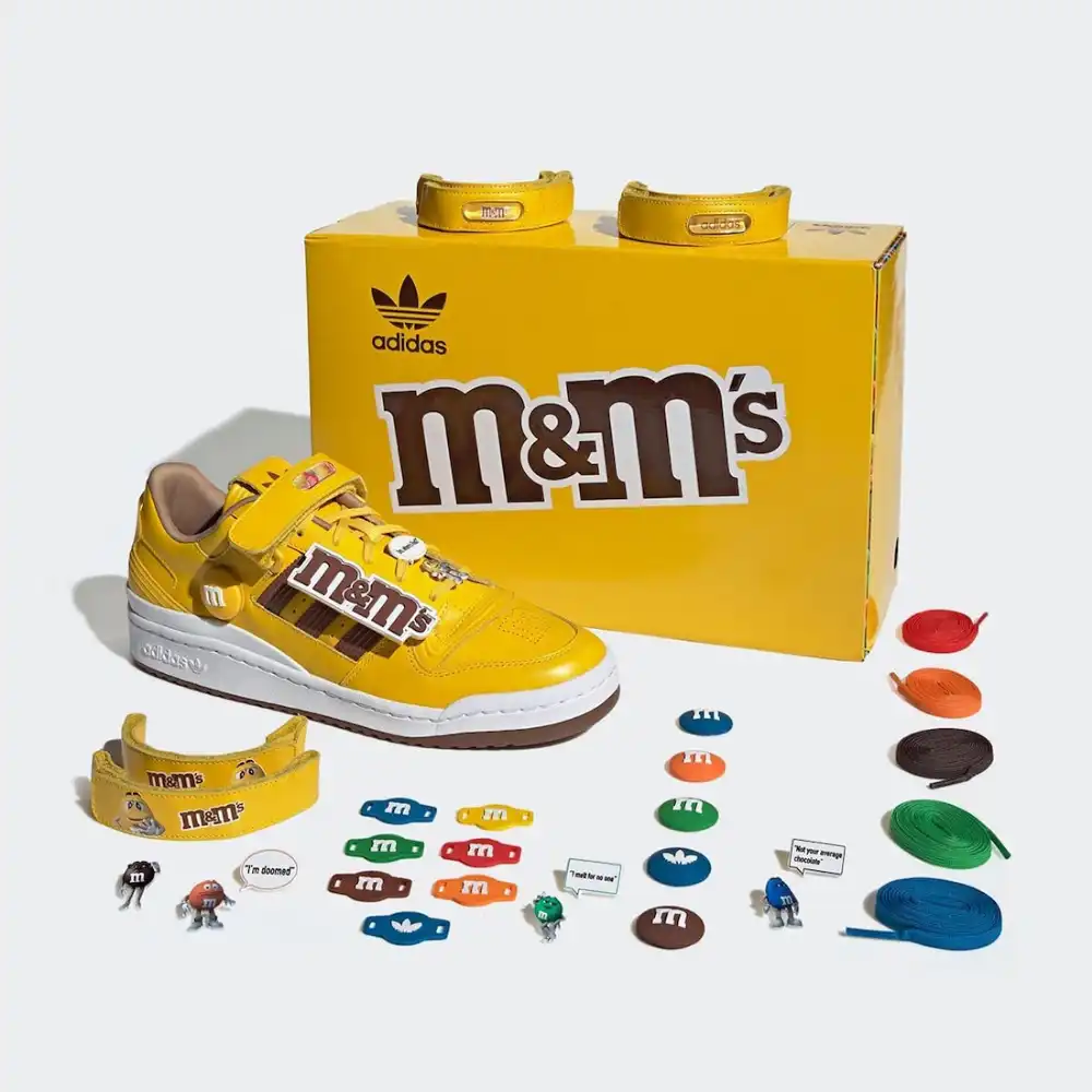 m&m's x adidas forum low