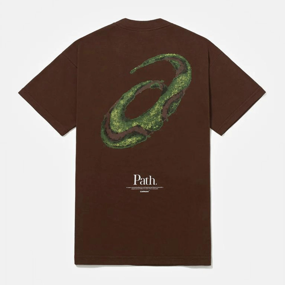 Asics x Carnan Camiseta Heavy Path Marrom foto 1