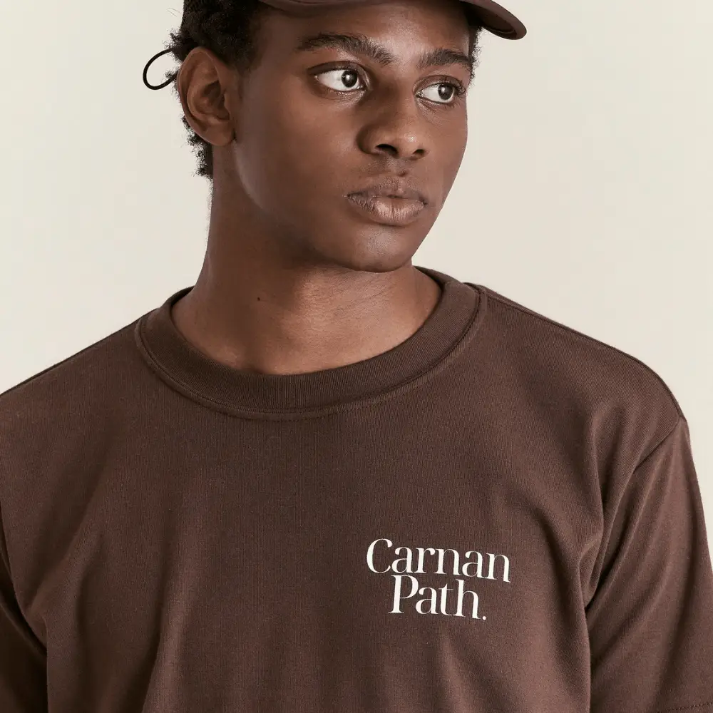 Asics x Carnan Camiseta Heavy Path Marrom foto 3