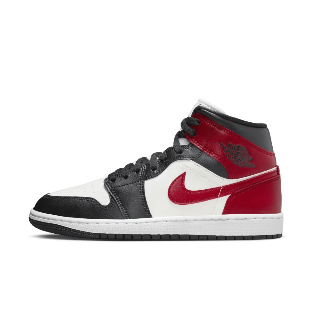Air Jordan 1 Mid Gym Red Off Noir foto 1