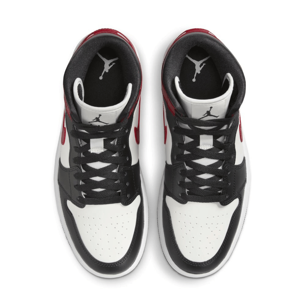 Air Jordan 1 Mid Gym Red Off Noir foto 2