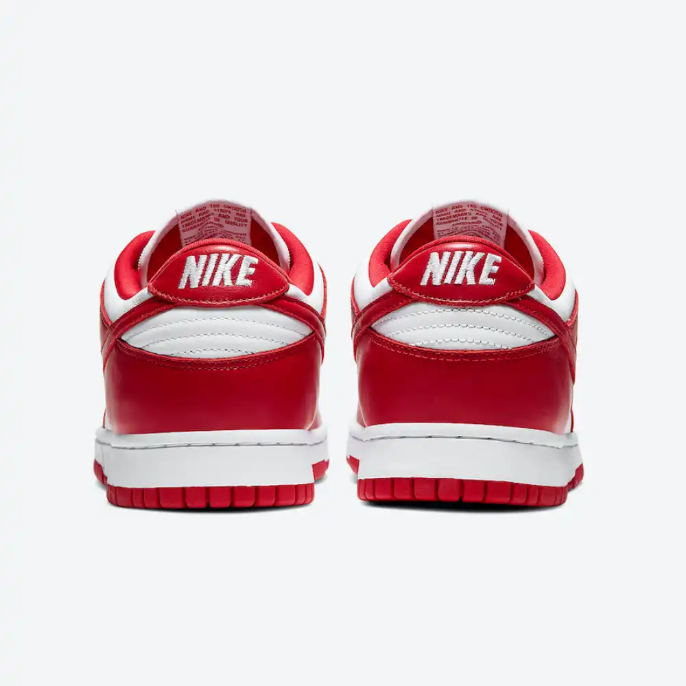 Nike sb dunk hot sale red and white