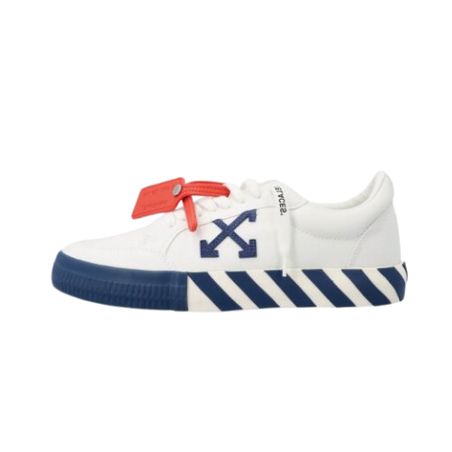 Off-White Vulcanized Low White Blue Canvas