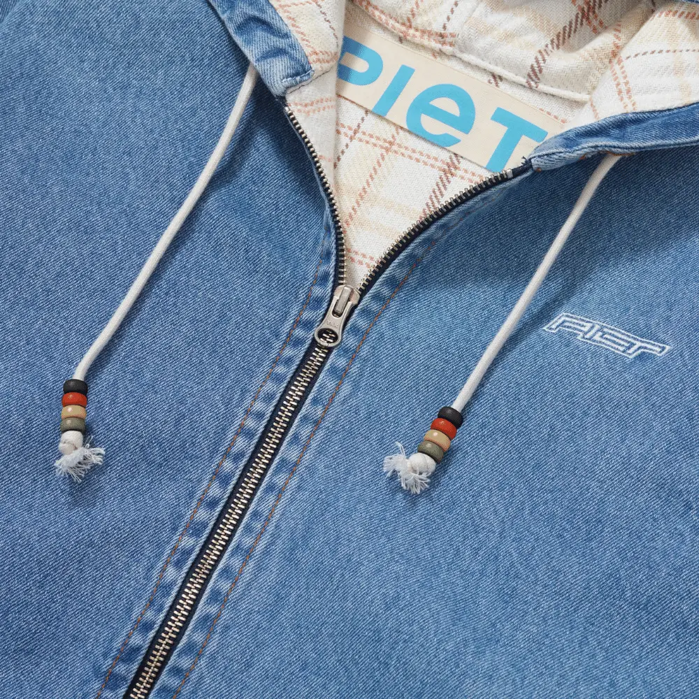 Imagem Jaqueta Piet Washed Denim Hooded