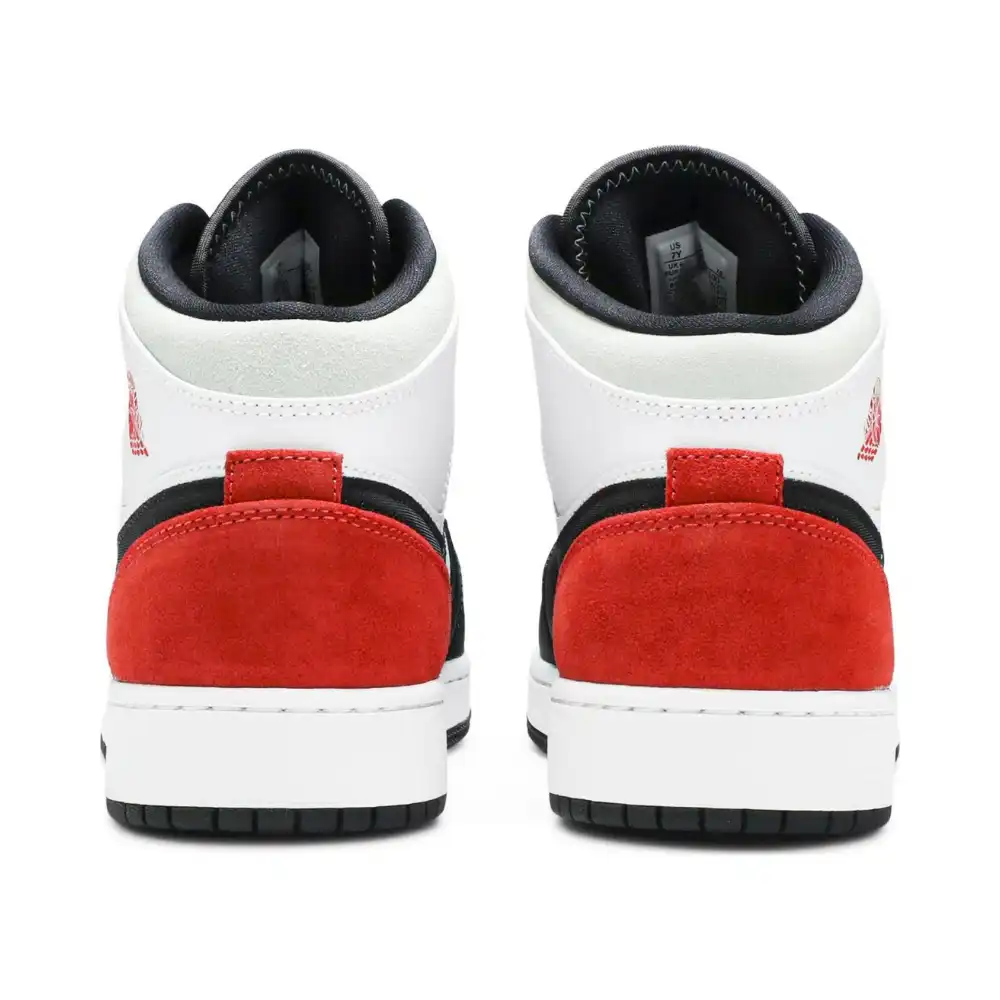 Air Jordan 1 Mid GS Red Mint foto 2