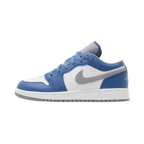 Air Jordan 1 Low GS True Blue Cement