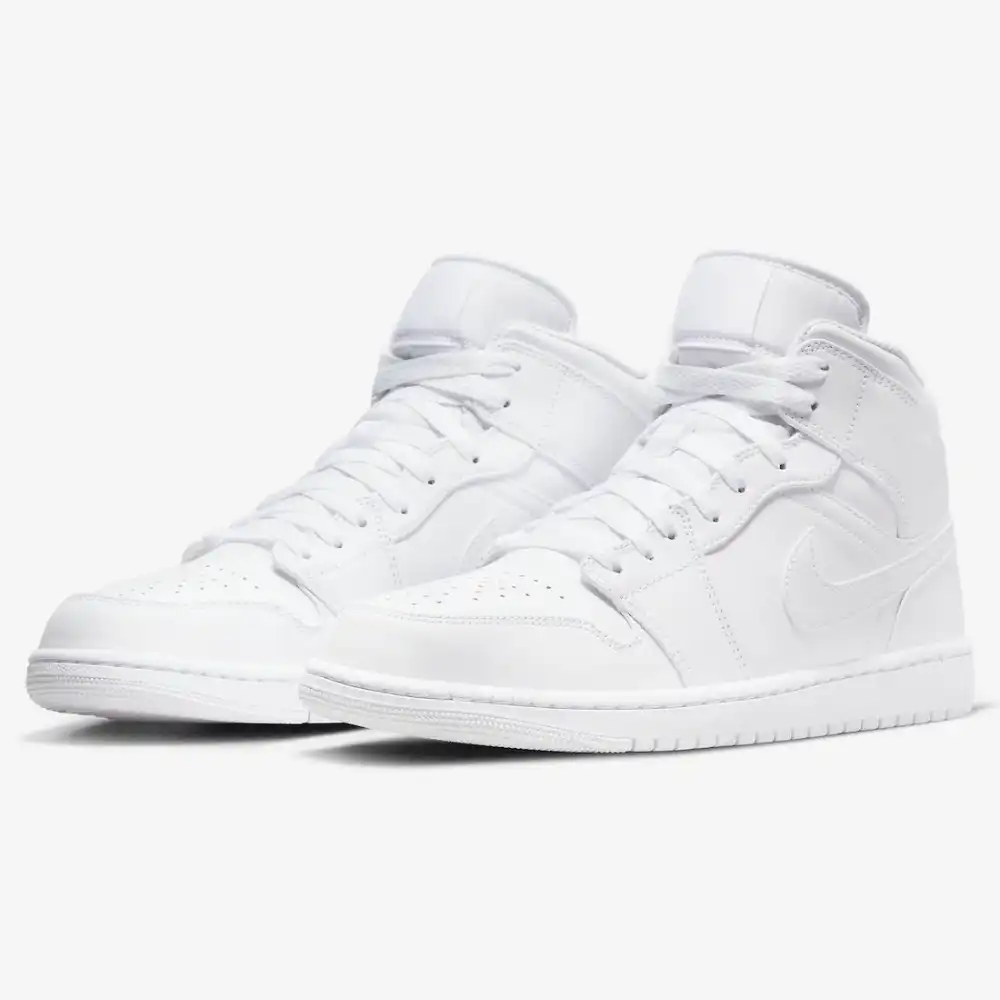 Triple white jordan cheap 1 high