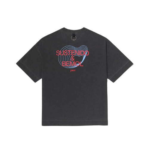 Camiseta Pace Sustenido & Bemol Oversized Stone Washed Black
