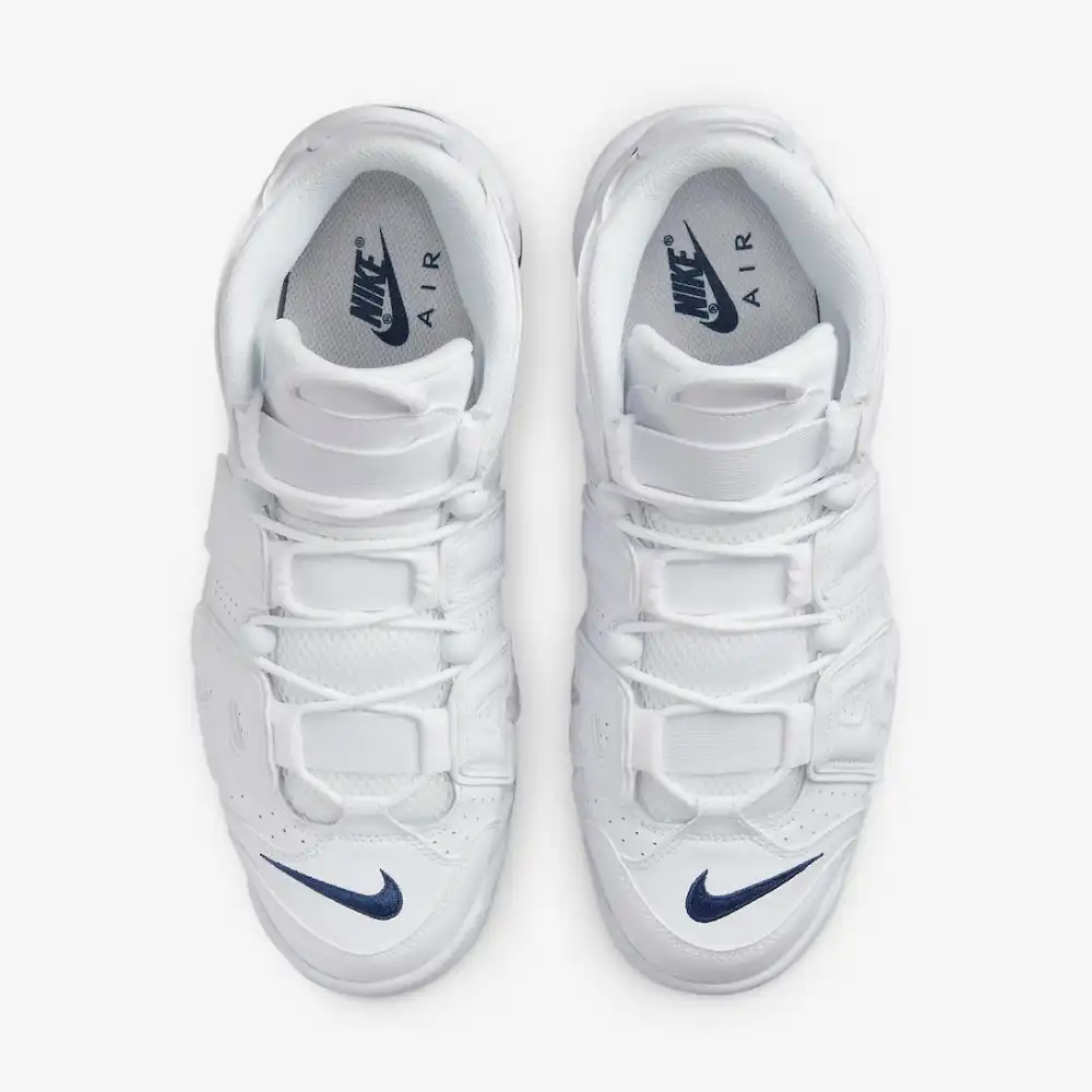 Navy blue nike store uptempo