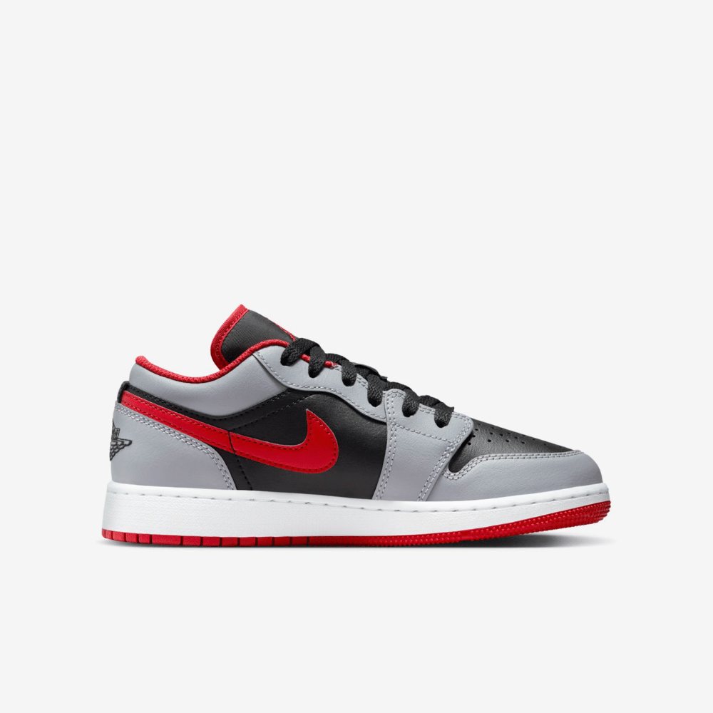 Air Jordan 1 Low GS Black Cement Grey Fire Red foto 3