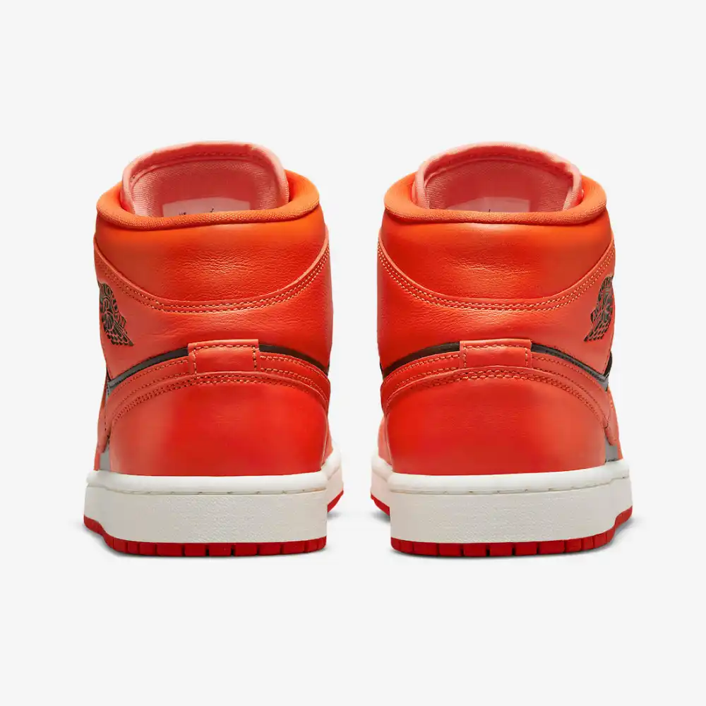 Air Jordan 1 Mid SE Orange Black foto 3