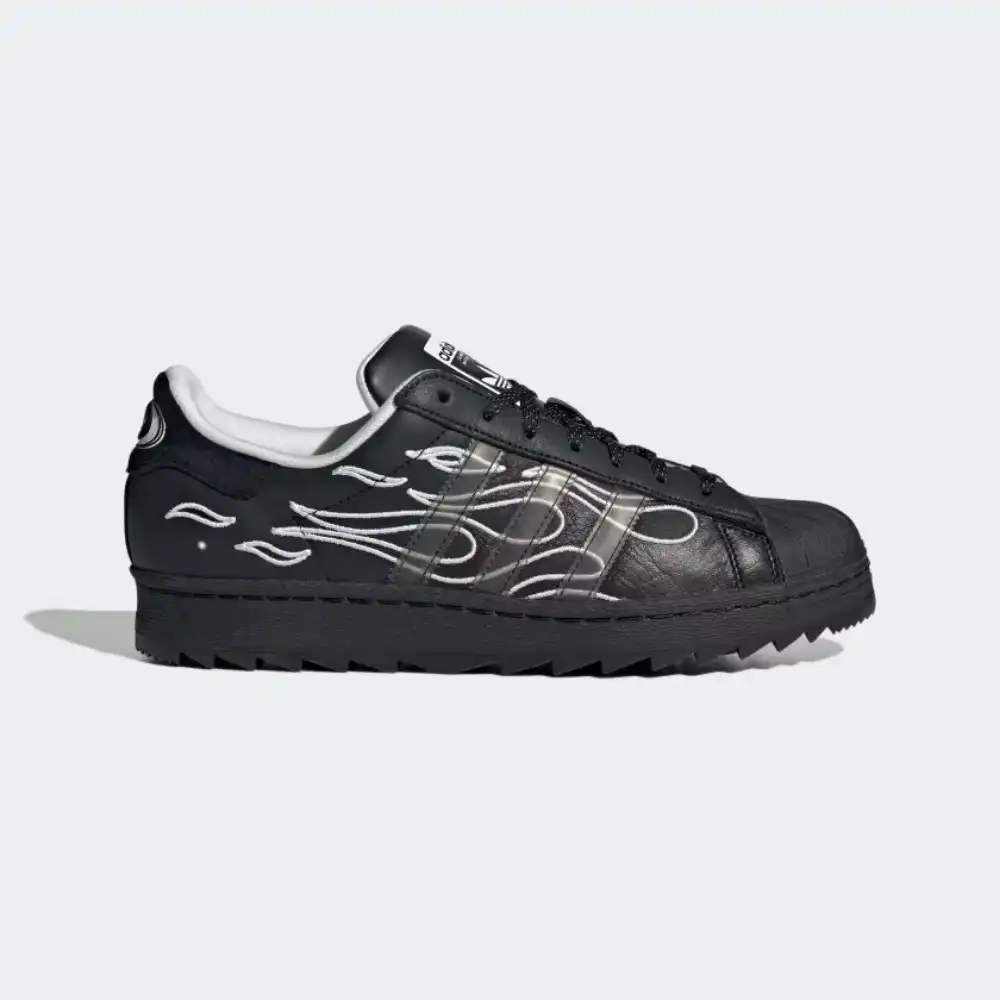 ＲＨＹＴＨＭ Super Star 30 DAY No Sleep Rave Club x adidas Superstar Ripple Core Black - Droper