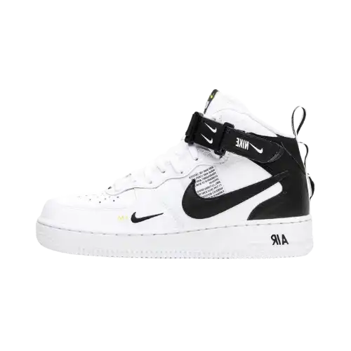 Nike air force 1 mid utility white black outlet 喔｀覆喔勦覆