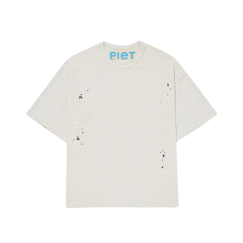 Camiseta Piet Splatter Bone White