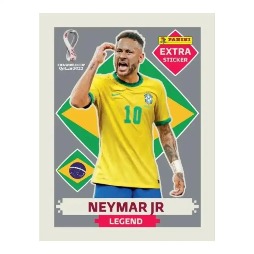 Neymar Legend Silver - Copa do Mundo Qatar 2022 Panini