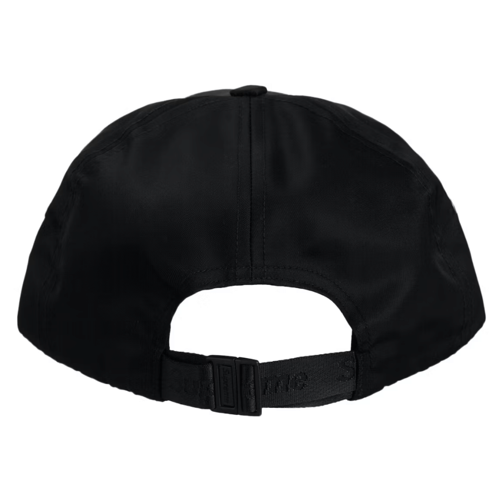 Boné Supreme Enamel Logo 6-Panel Black - Droper