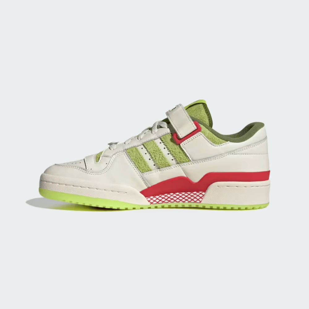 The Grinch x adidas Forum Low Cream White Solar Slime foto 3