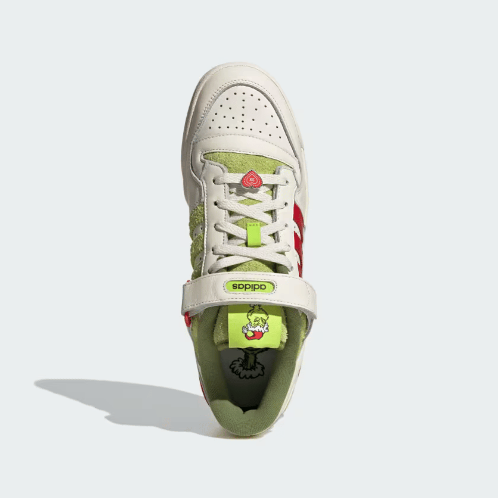 The Grinch x adidas Forum Low Cream White Solar Slime foto 2