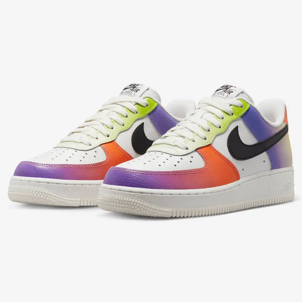 White air force 1 with sale colored swoosh