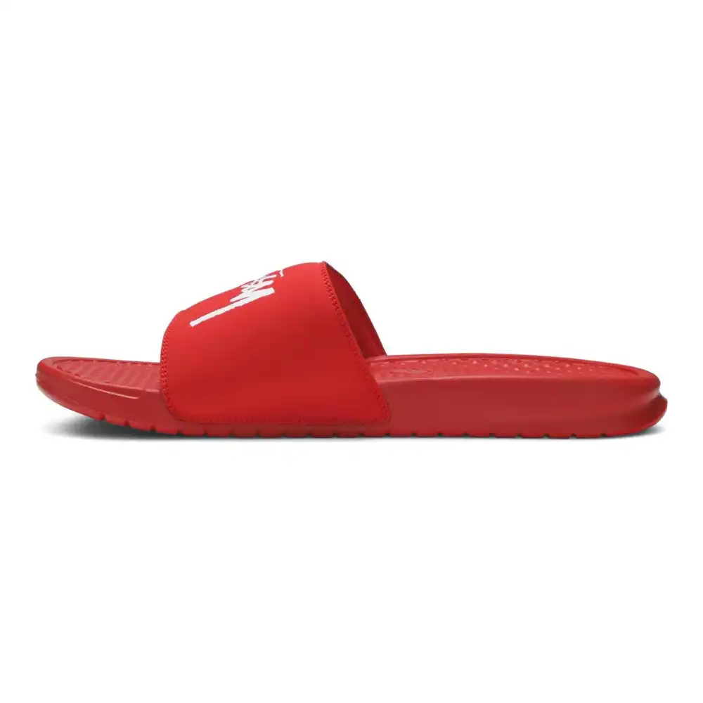 Stussy x Nike Benassi Habanero Red - Droper