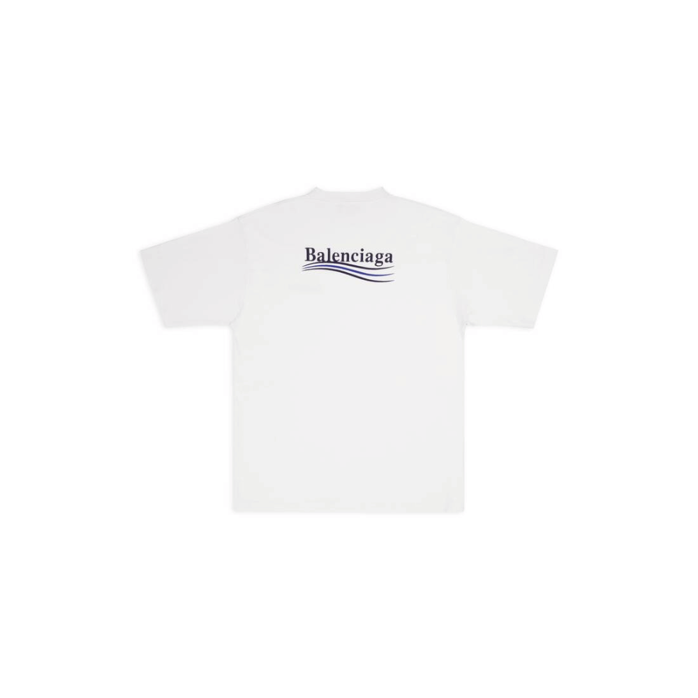 Camiseta Balenciaga Political Campaign Large Fit White - Droper