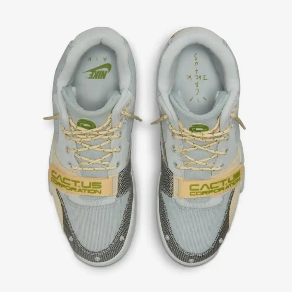 Travis Scott x Nike Air Trainer Grey Haze and Dusty Sage - Droper