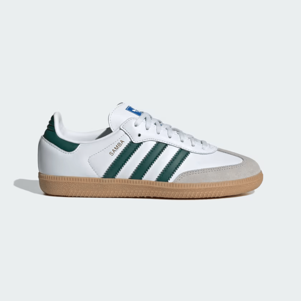 adidas Samba OG Kids Cloud White Collegiate Green - Droper