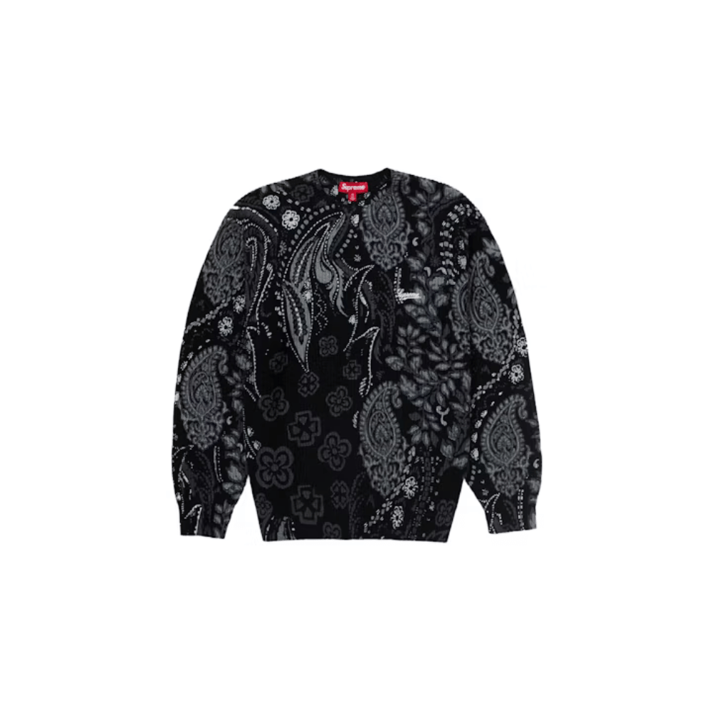 Sweater Supreme Printed Paisley Black
