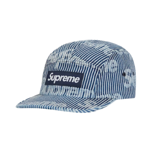 Boné Supreme Denim Camp Stripe