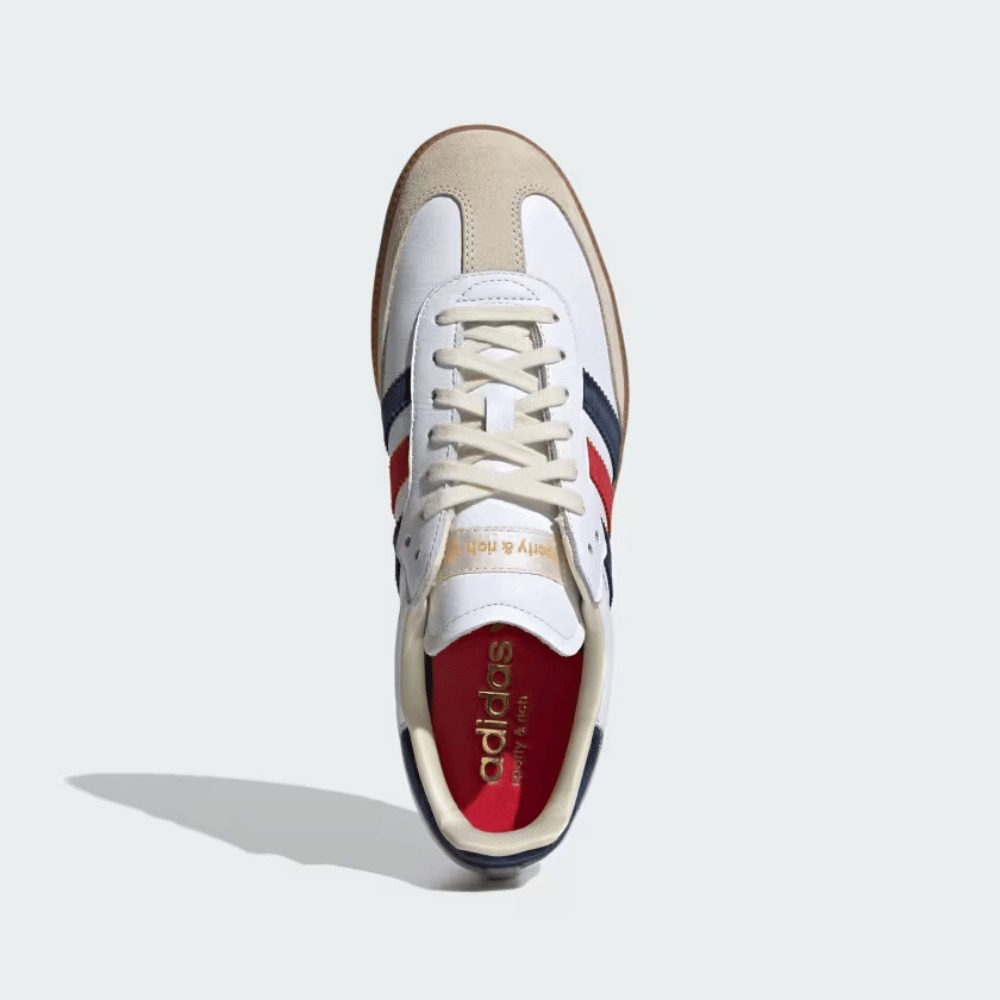Sporty & Rich x adidas Samba OG Cloud White Night Indigo Collegiate Red foto 4