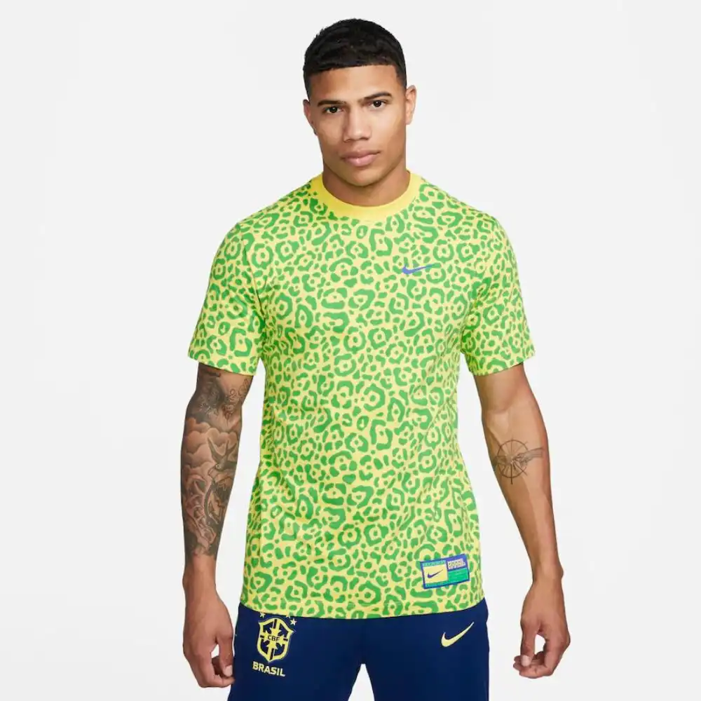 Camisa Polo Nike Sportswear Brasil Masculina Preto
