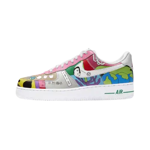 Stussy x Nike Air Force 1 Black Kids - Droper