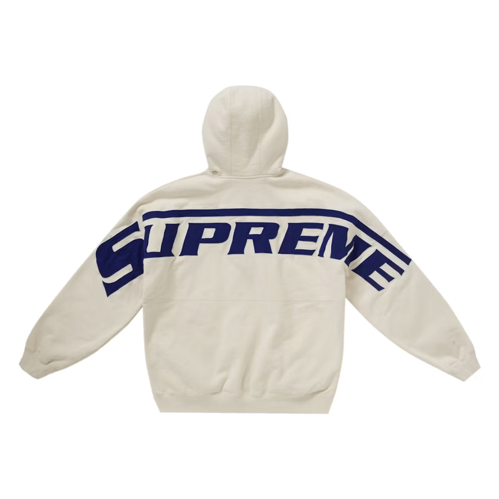 Moletom Supreme Wrapped Half Zip Hooded Stone - Droper