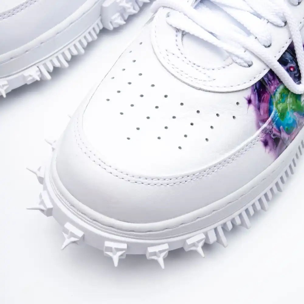 Off-White x Nike Air Force 1 Mid Graffiti White foto 6