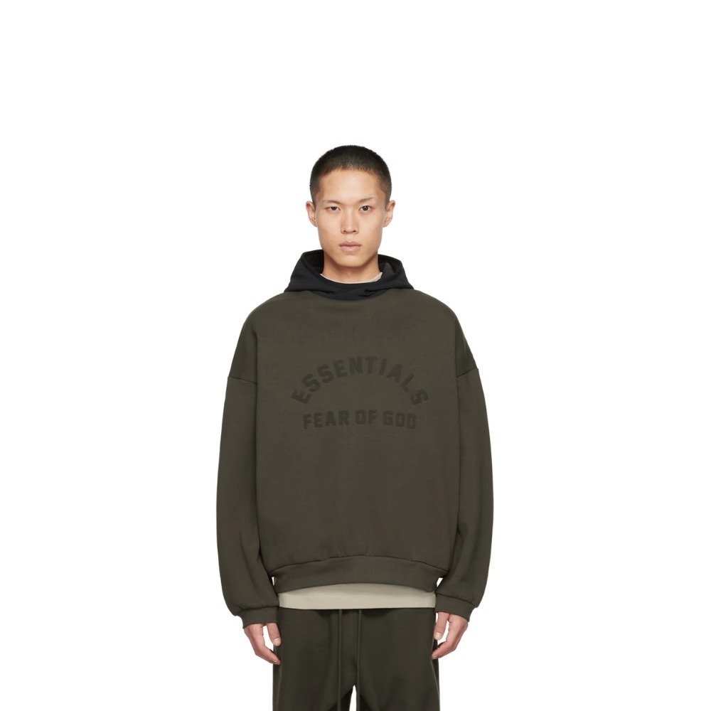 Moletom Fear Of God Essentials Bonded Gray Black foto 1