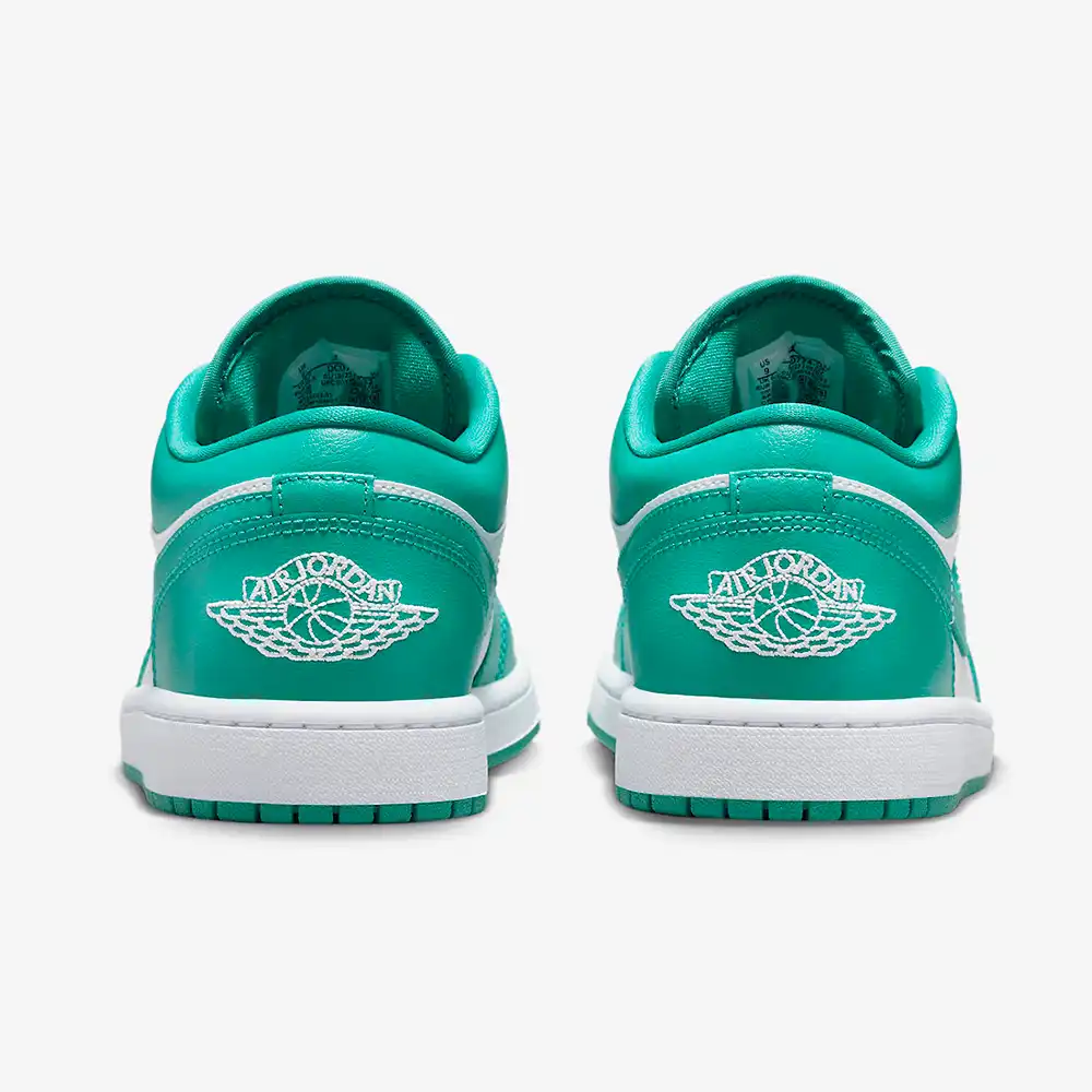 Air Jordan 1 Low White Turquoise Emerald foto 4