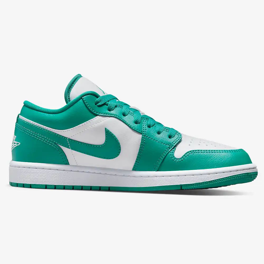 Air Jordan 1 Low White Turquoise Emerald foto 3