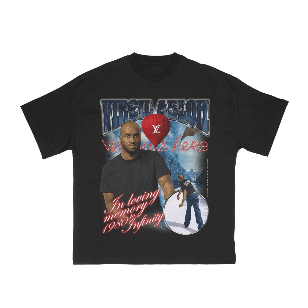 Camiseta Aged Archive Virgil Abloh Preta - Droper