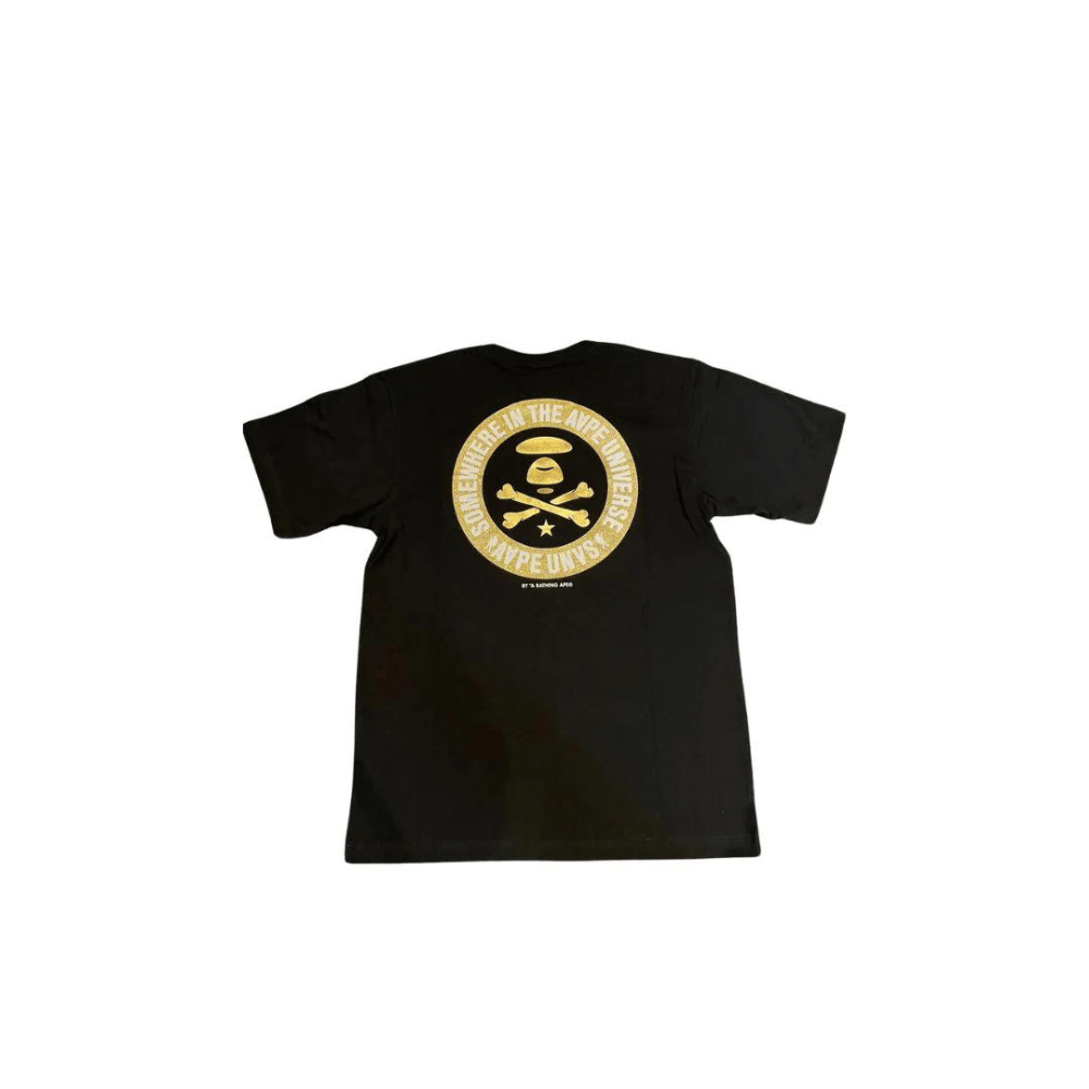Camiseta Aape Moonface Graphic Gold foto 1