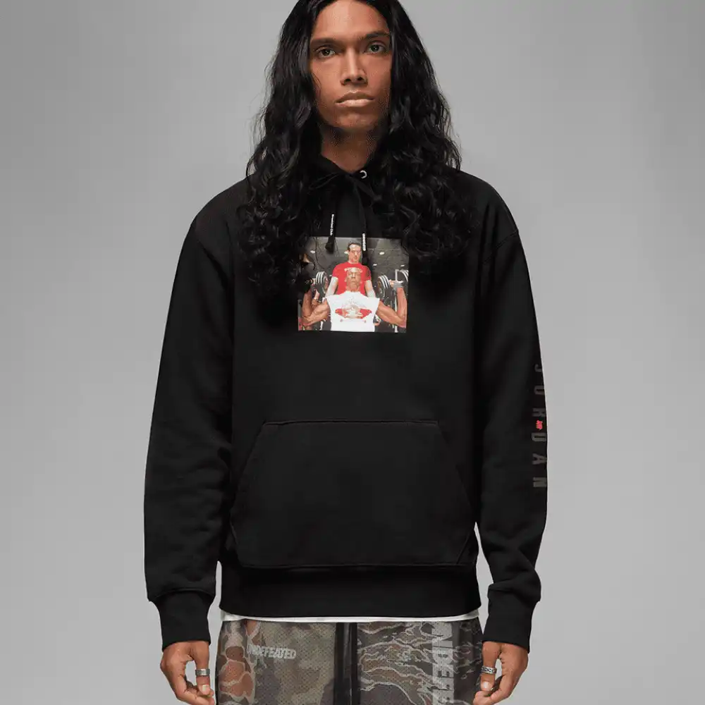 Undefeated x Jordan Moletom Weights Black foto 2