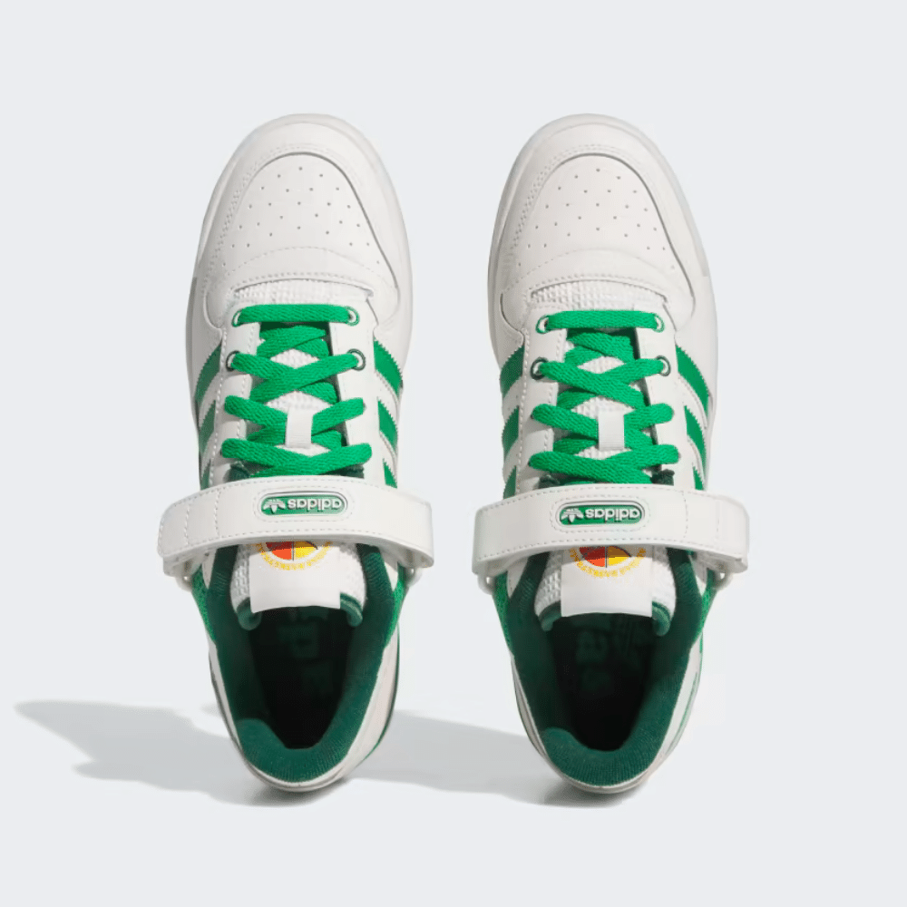 adidas Forum Low Cloud White Green foto 2