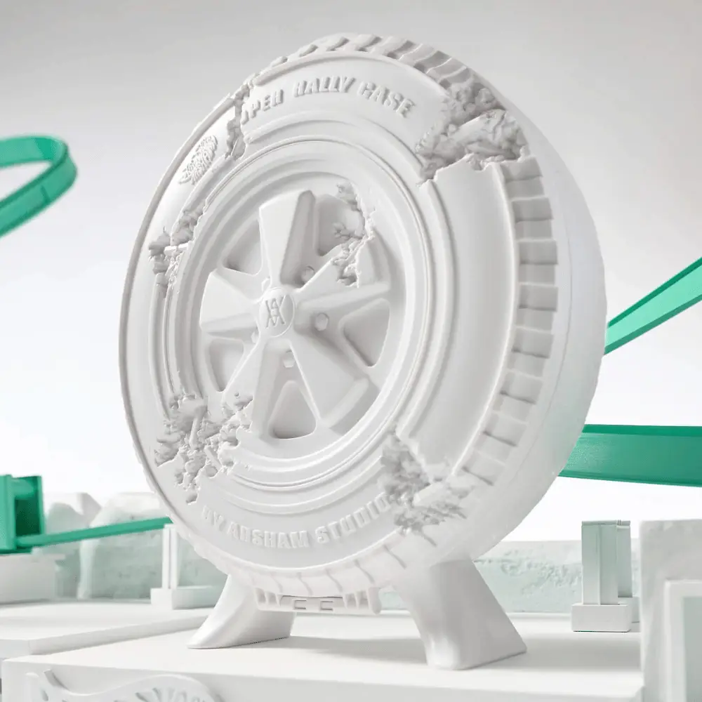 Daniel Arsham x Hot Wheels Eroded Porsche 930 and Rally Case - Droper