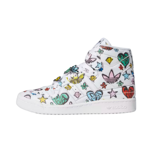 Jeremy Scott x adidas Forum 84 Hi Mono Cloud White