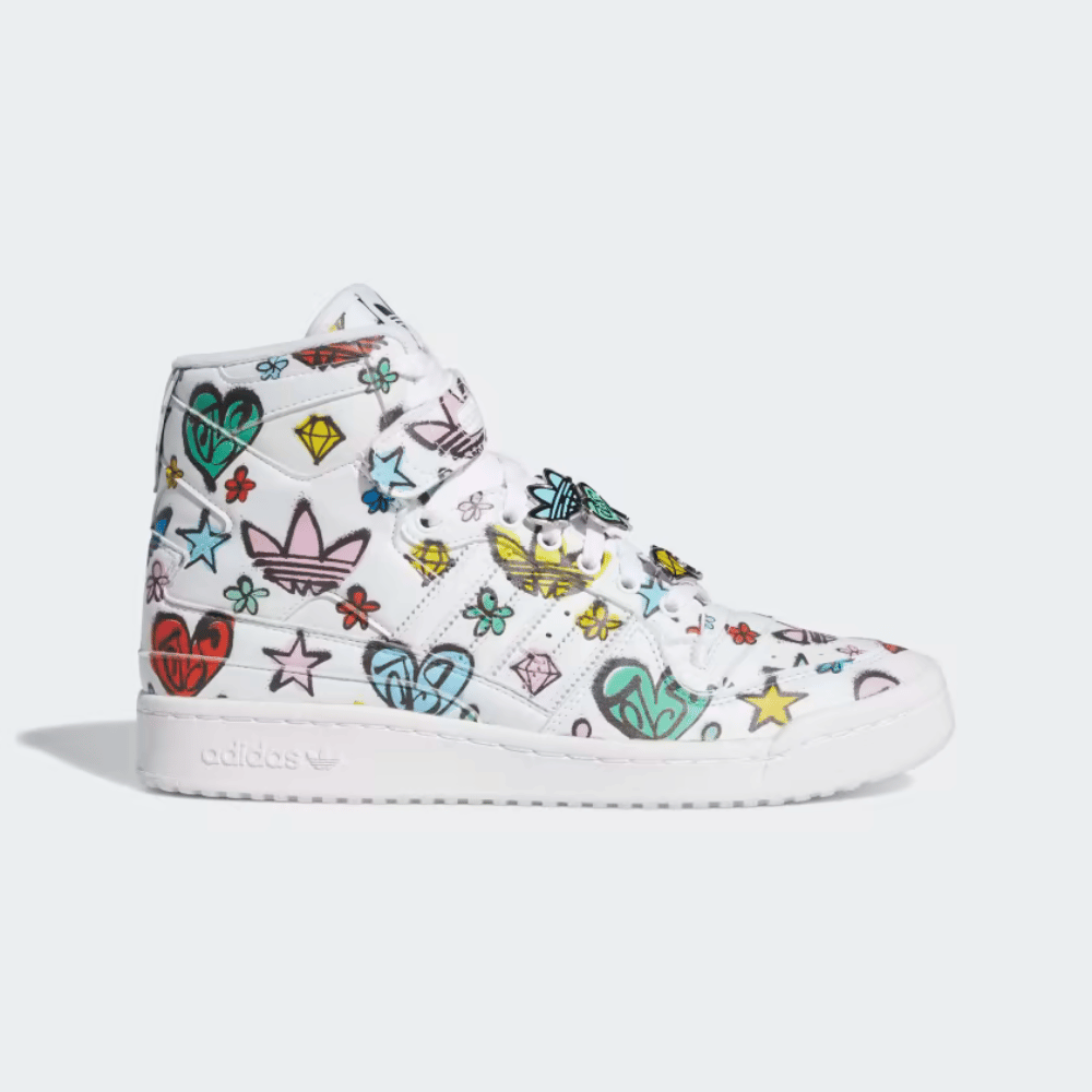 Jeremy Scott x adidas Forum 84 Hi Mono Cloud White foto 1
